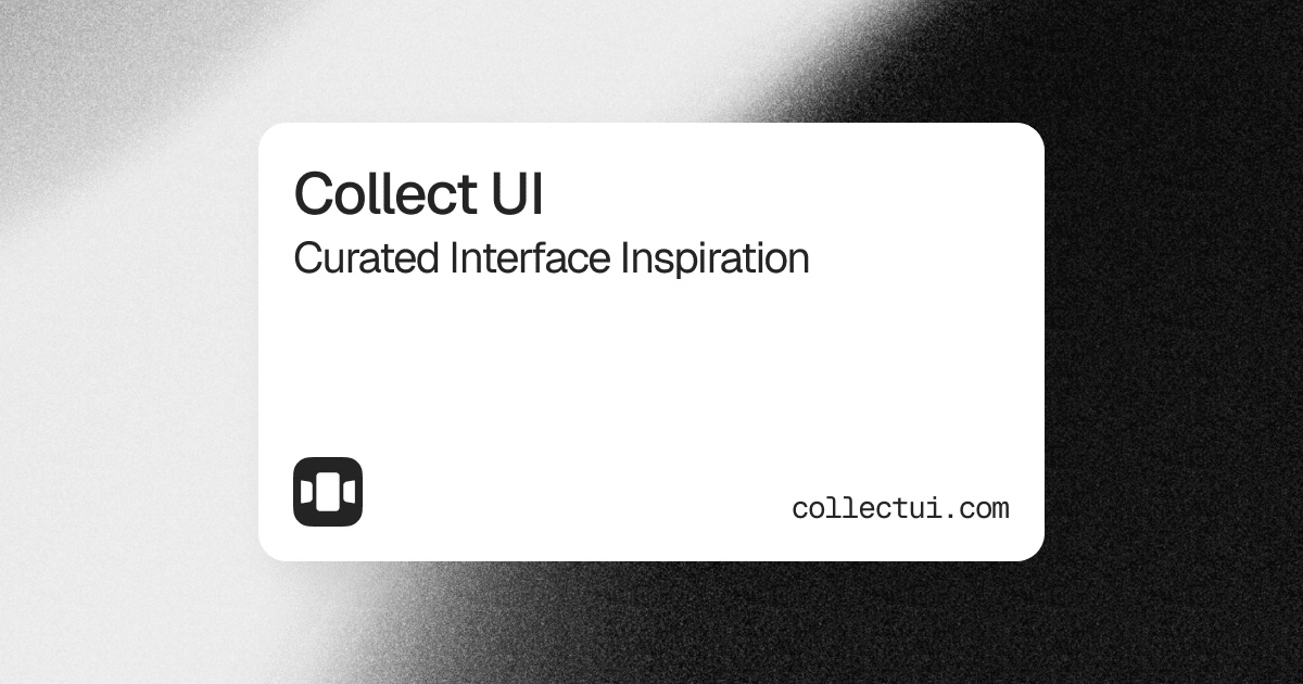 Collect UI preview