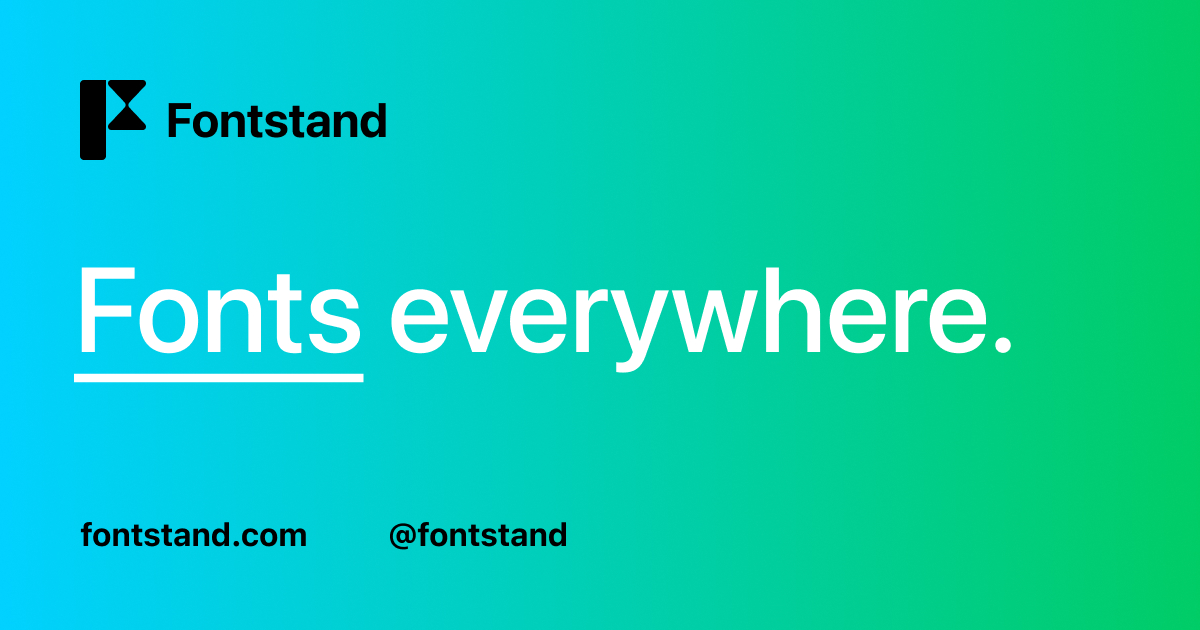 Fontstand preview