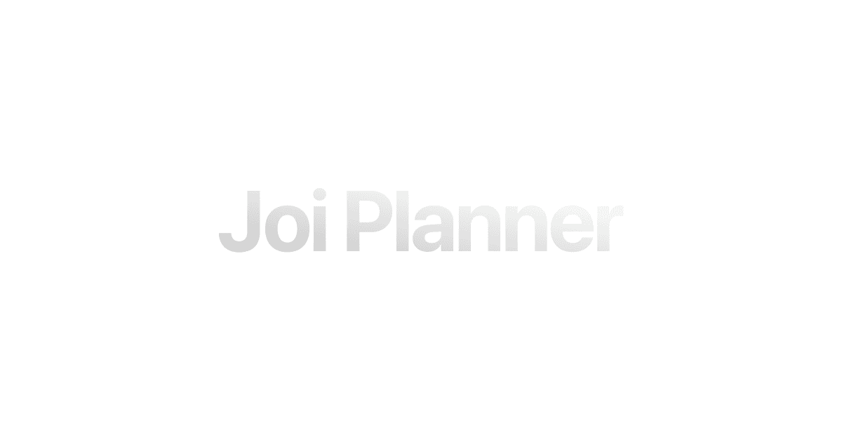 Joi Planner preview