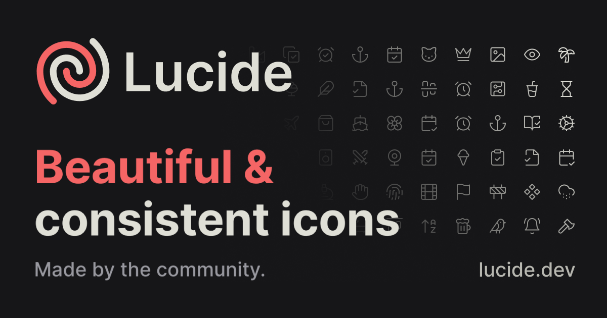 Lucide.dev preview