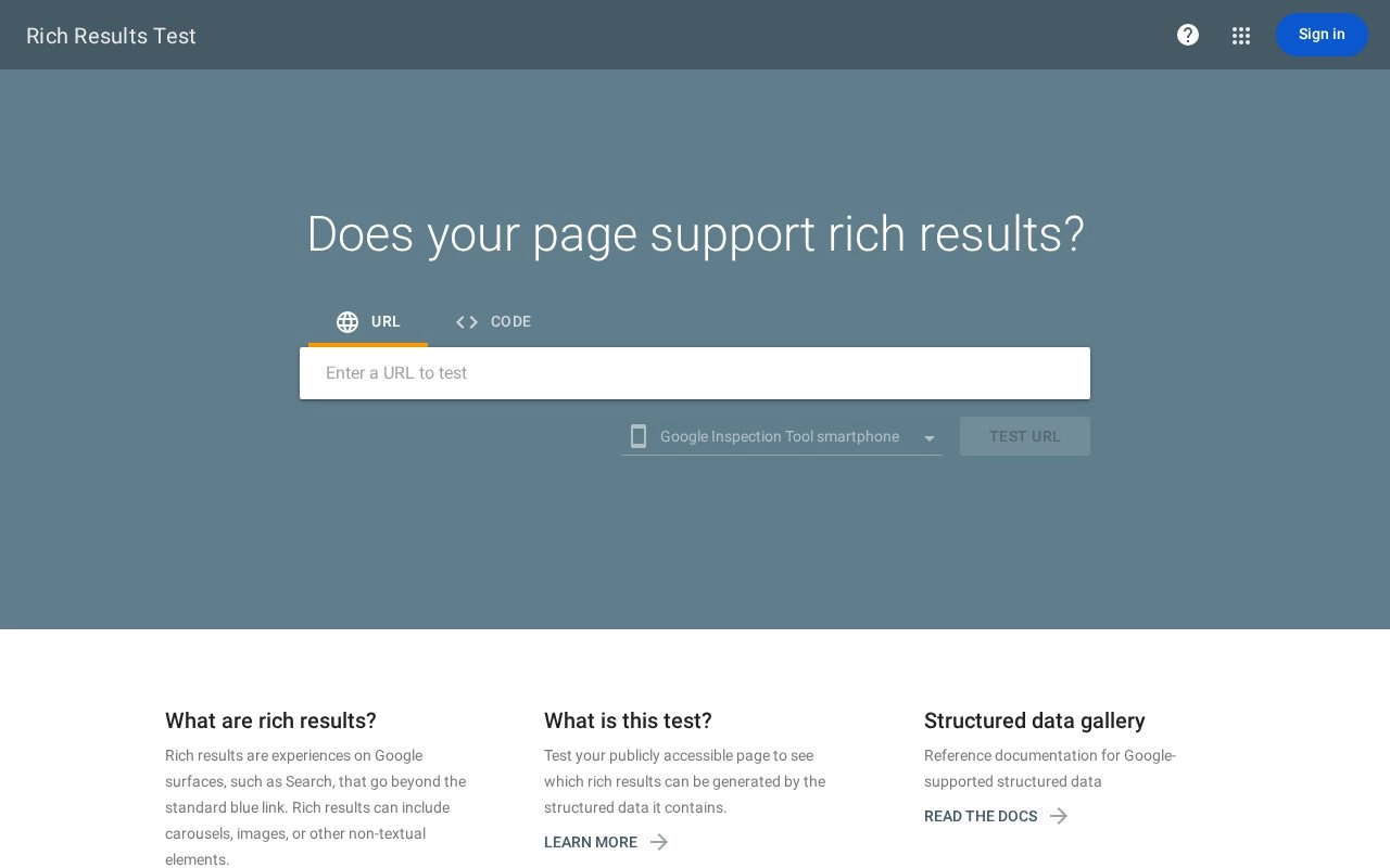 Rich Results Test - Google Search Console preview