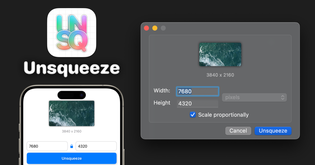 Unsqueeze preview